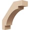 Ekena Millwork 3-inch W x 10-inch D x 10-inch H Merced Rough Cedar Woodgrain TimberThane Knee Brace, Primed BRCUR03X10X10MRCRCPR - alternate 1